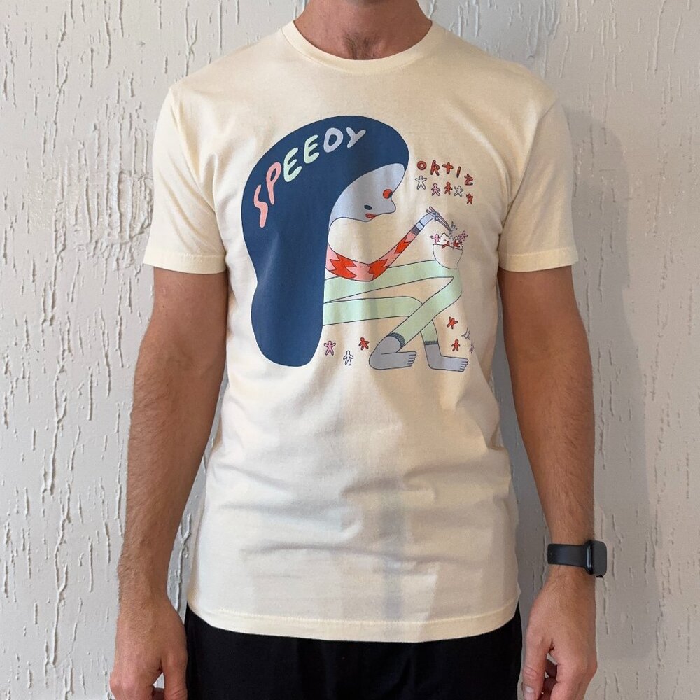 Speedy Ortiz Band Tee Medium Off-White